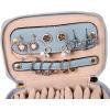 imageAngelinas Palace Jewelry Organizer Case Bridesmaid Gifts Travel Bag Vegan Leather Box for Necklace Earring Bracelet Ringblossom pinkpearl blue
