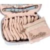 imageAngelinas Palace Jewelry Organizer Case Bridesmaid Gifts Travel Bag Vegan Leather Box for Necklace Earring Bracelet Ringblossom pinkpearl blue
