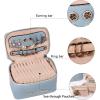 imageAngelinas Palace Jewelry Organizer Case Bridesmaid Gifts Travel Bag Vegan Leather Box for Necklace Earring Bracelet Ringblossom pinkpearl blue