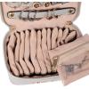 imageAngelinas Palace Jewelry Organizer Case Bridesmaid Gifts Travel Bag Vegan Leather Box for Necklace Earring Bracelet Ringblossom pinkpearl grey