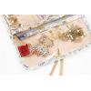 imageAngelinas Palace Lygen Leather Travel Jewelry Organizer Roll Foldable Jewelry Storage Bag Portable Holder Zipper Pockets for Necklaces Earrings Bracelets Rings Watches Brown SnakeskinJewelry jewelry