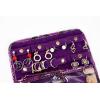 imageAngelinas Palace Lygen Leather Travel Jewelry Organizer Roll Foldable Jewelry Storage Bag Portable Holder Zipper Pockets for Necklaces Earrings Bracelets Rings Watches Brown SnakeskinPurple snakeskin