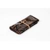imageAngelinas Palace Lygen Leather Travel Jewelry Organizer Roll Foldable Jewelry Storage Bag Portable Holder Zipper Pockets for Necklaces Earrings Bracelets Rings Watches Brown SnakeskinBrown snakeskin