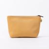 imageAngelinas Palace Personalized Makeup BagEmbossed Name Vegan Leather Cosmetic BagDurable Zipper Waterproof Travel Toiletry BagCanary Yellow