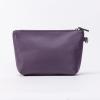imageAngelinas Palace Personalized Makeup BagEmbossed Name Vegan Leather Cosmetic BagDurable Zipper Waterproof Travel Toiletry BagGrape Purple