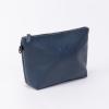 imageAngelinas Palace Personalized Makeup BagEmbossed Name Vegan Leather Cosmetic BagDurable Zipper Waterproof Travel Toiletry BagNighttime Blue
