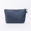 imageAngelinas Palace Personalized Makeup BagEmbossed Name Vegan Leather Cosmetic BagDurable Zipper Waterproof Travel Toiletry BagNighttime Blue