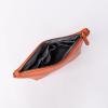 imageAngelinas Palace Personalized Makeup BagEmbossed Name Vegan Leather Cosmetic BagDurable Zipper Waterproof Travel Toiletry BagPumpkin Orange