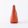 imageAngelinas Palace Personalized Makeup BagEmbossed Name Vegan Leather Cosmetic BagDurable Zipper Waterproof Travel Toiletry BagPumpkin Orange