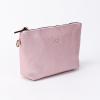imageAngelinas Palace Personalized Makeup BagEmbossed Name Vegan Leather Cosmetic BagDurable Zipper Waterproof Travel Toiletry BagRose Pink