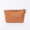 imageAngelinas Palace Personalized Makeup BagEmbossed Name Vegan Leather Cosmetic BagDurable Zipper Waterproof Travel Toiletry BagSaddle