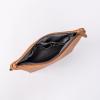 imageAngelinas Palace Personalized Makeup BagEmbossed Name Vegan Leather Cosmetic BagDurable Zipper Waterproof Travel Toiletry BagSaddle