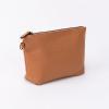 imageAngelinas Palace Personalized Makeup BagEmbossed Name Vegan Leather Cosmetic BagDurable Zipper Waterproof Travel Toiletry BagSaddle