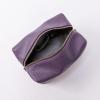 imageAngelinas Palace Personalized Makeup BagWaterproof Vegan Leather Toiletry BagEmbossed Name Cosmetic Bag for Birthday Bridesmaids Wedding GiftGrape Purple