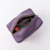 imageAngelinas Palace Personalized Makeup BagWaterproof Vegan Leather Toiletry BagEmbossed Name Cosmetic Bag for Birthday Bridesmaids Wedding GiftGrape Purple