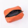 imageAngelinas Palace Personalized Makeup BagWaterproof Vegan Leather Toiletry BagEmbossed Name Cosmetic Bag for Birthday Bridesmaids Wedding GiftPumpkin Orange