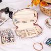 imageAngelinas Palace Small Waterproof Jewelry Organizer Case Vegan Leather Travel Storage Bag Bridesmaid Gifts for Necklace Earring Bracelet Ringchampagneblossom wine