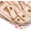 imageAngelinas Palace Small Waterproof Jewelry Organizer Case Vegan Leather Travel Storage Bag Bridesmaid Gifts for Necklace Earring Bracelet Ringchampagneblossom wine