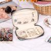 imageAngelinas Palace Small Waterproof Jewelry Organizer Case Vegan Leather Travel Storage Bag Bridesmaid Gifts for Necklace Earring Bracelet Ringchampagneblossom victorian