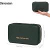 imageAngelinas Palace Small Waterproof Jewelry Organizer Case Vegan Leather Travel Storage Bag Bridesmaid Gifts for Necklace Earring Bracelet Ringchampagnedeep evergreen