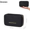 imageAngelinas Palace Small Waterproof Jewelry Organizer Case Vegan Leather Travel Storage Bag Bridesmaid Gifts for Necklace Earring Bracelet Ringchampagneblack