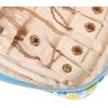 imageAngelinas Palace Small Waterproof Jewelry Organizer Case Vegan Leather Travel Storage Bag Bridesmaid Gifts for Necklace Earring Bracelet Ringchampagneblossom blue