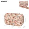 imageAngelinas Palace Small Waterproof Jewelry Organizer Case Vegan Leather Travel Storage Bag Bridesmaid Gifts for Necklace Earring Bracelet Ringchampagneblossom tan