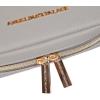 imageAngelinas Palace Small Waterproof Jewelry Organizer Case Vegan Leather Travel Storage Bag Bridesmaid Gifts for Necklace Earring Bracelet Ringchampagnepearl grey