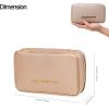 imageAngelinas Palace Small Waterproof Jewelry Organizer Case Vegan Leather Travel Storage Bag Bridesmaid Gifts for Necklace Earring Bracelet Ringchampagnechampagne