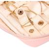 imageAngelinas Palace Small Waterproof Jewelry Organizer Case Vegan Leather Travel Storage Bag Bridesmaid Gifts for Necklace Earring Bracelet Ringchampagnesoft pink