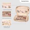 imageAngelinas Palace Small Waterproof Jewelry Organizer Case Vegan Leather Travel Storage Bag Bridesmaid Gifts for Necklace Earring Bracelet Ringchampagnechampagne