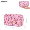 imageAngelinas Palace Small Waterproof Jewelry Organizer Case Vegan Leather Travel Storage Bag Bridesmaid Gifts for Necklace Earring Bracelet Ringchampagneblossom pink