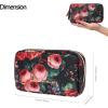 imageAngelinas Palace Small Waterproof Jewelry Organizer Case Vegan Leather Travel Storage Bag Bridesmaid Gifts for Necklace Earring Bracelet Ringchampagneblossom victorian