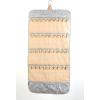 imageAngelinas Palace Tenby Jewelry Double Side Hanger Organizer Hook Hanging Closet Jewelry Storage Roll 24 Earring Ring Bars 28 Bracelet Pouches Watches Pocket 40 Necklaces LoopsAP GreenMetallic Silver