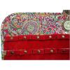 imageAngelinas Palace Tenby Jewelry Double Side Hanger Organizer Hook Hanging Closet Jewelry Storage Roll 24 Earring Ring Bars 28 Bracelet Pouches Watches Pocket 40 Necklaces LoopsAP GreenFuchsia Paisley