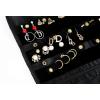 imageAngelinas Palace Tenby Jewelry Double Side Hanger Organizer Hook Hanging Closet Jewelry Storage Roll 24 Earring Ring Bars 28 Bracelet Pouches Watches Pocket 40 Necklaces LoopsAP GreenBlack