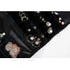 imageAngelinas Palace Tenby Jewelry Double Side Hanger Organizer Hook Hanging Closet Jewelry Storage Roll 24 Earring Ring Bars 28 Bracelet Pouches Watches Pocket 40 Necklaces LoopsAP GreenZebra