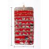 imageAngelinas Palace Tenby Jewelry Double Side Hanger Organizer Hook Hanging Closet Jewelry Storage Roll 24 Earring Ring Bars 28 Bracelet Pouches Watches Pocket 40 Necklaces LoopsAP GreenLeopard
