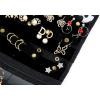 imageAngelinas Palace Tenby Jewelry Double Side Hanger Organizer Hook Hanging Closet Jewelry Storage Roll 24 Earring Ring Bars 28 Bracelet Pouches Watches Pocket 40 Necklaces LoopsAP Green4 Square