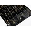 imageAngelinas Palace Tenby Jewelry Double Side Hanger Organizer Hook Hanging Closet Jewelry Storage Roll 24 Earring Ring Bars 28 Bracelet Pouches Watches Pocket 40 Necklaces LoopsAP GreenZebra
