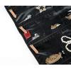 imageAngelinas Palace Tenby Jewelry Double Side Hanger Organizer Hook Hanging Closet Jewelry Storage Roll 24 Earring Ring Bars 28 Bracelet Pouches Watches Pocket 40 Necklaces LoopsAP GreenBlack