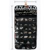 imageAngelinas Palace Tenby Jewelry Double Side Hanger Organizer Hook Hanging Closet Jewelry Storage Roll 24 Earring Ring Bars 28 Bracelet Pouches Watches Pocket 40 Necklaces LoopsAP Green4 Square