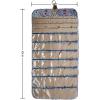 imageAngelinas Palace Tenby Jewelry Double Side Hanger Organizer Hook Hanging Closet Jewelry Storage Roll 24 Earring Ring Bars 28 Bracelet Pouches Watches Pocket 40 Necklaces LoopsAP GreenJewelry Jewelry