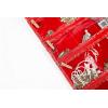 imageAngelinas Palace Tenby Jewelry Double Side Hanger Organizer Hook Hanging Closet Jewelry Storage Roll 24 Earring Ring Bars 28 Bracelet Pouches Watches Pocket 40 Necklaces LoopsAP GreenMetallic Gold