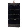 imageAngelinas Palace Tenby Jewelry Double Side Hanger Organizer Hook Hanging Closet Jewelry Storage Roll 24 Earring Ring Bars 28 Bracelet Pouches Watches Pocket 40 Necklaces LoopsAP GreenDiamond Black