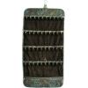 imageAngelinas Palace Tenby Jewelry Double Side Hanger Organizer Hook Hanging Closet Jewelry Storage Roll 24 Earring Ring Bars 28 Bracelet Pouches Watches Pocket 40 Necklaces LoopsAP GreenBrown Snakeskin