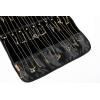 imageAngelinas Palace Tenby Jewelry Double Side Hanger Organizer Hook Hanging Closet Jewelry Storage Roll 24 Earring Ring Bars 28 Bracelet Pouches Watches Pocket 40 Necklaces LoopsAP GreenBlack