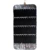 imageAngelinas Palace Tenby Jewelry Double Side Hanger Organizer Hook Hanging Closet Jewelry Storage Roll 24 Earring Ring Bars 28 Bracelet Pouches Watches Pocket 40 Necklaces LoopsAP GreenSilver Zebra