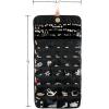imageAngelinas Palace Tenby Jewelry Double Side Hanger Organizer Hook Hanging Closet Jewelry Storage Roll 24 Earring Ring Bars 28 Bracelet Pouches Watches Pocket 40 Necklaces LoopsAP GreenBlack