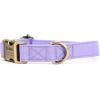 imagePersonalized Dog Collar with Name and Phone Number EngravedAdjustable Custom Puppy CollarOrganic Cotton Pet Collar for Small Medium Large Boy Girl DogsLavender